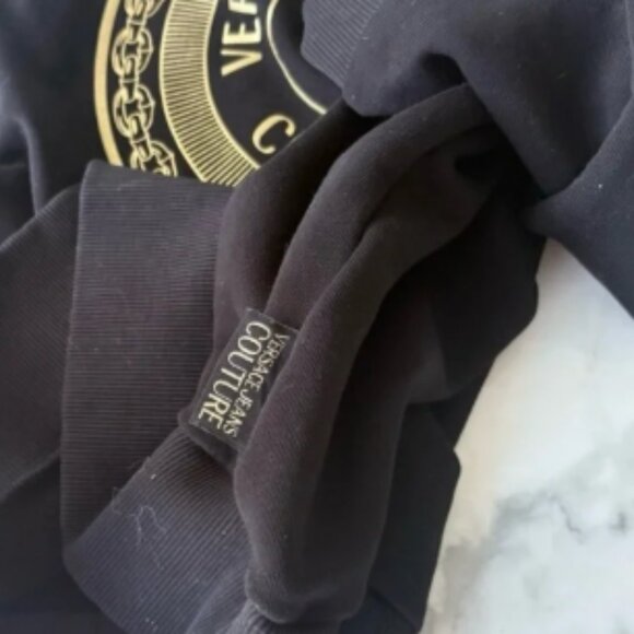 Versace Black and Gold Crewneck Sweater - Picture 4 of 5